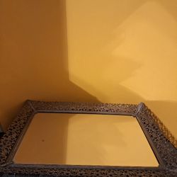 Vintage Vanity Tray Mirrored  17-1/2" × 11-1/2"-$30.00