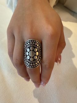 JOHN HARDY Dot Nuansa Saddle Ring Size 7
