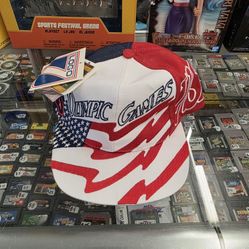 NWT Vintage 1996 USA Atlanta Olympics Logo 7 Big Logo Snapback Hat 