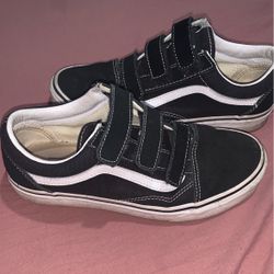 Black Velcro Vans