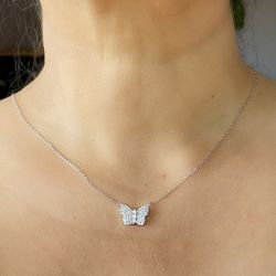 925 Silver Butterfly Necklace