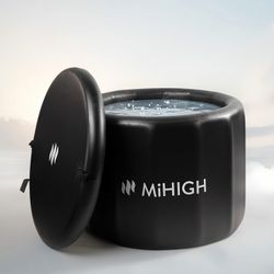 New Ice Bath Cold Plunge by MiHIGH, Modeled on Japanese Furako, Double-Wall Insulated, 92 gallons