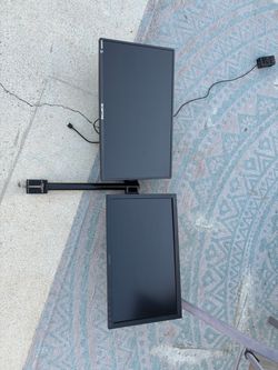 Computer monitors and bracket