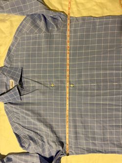 Brioni Men’s Light Blue Windowpane Check Dress Shirt – Made in Italy