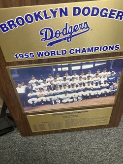 Brooklyn Dodgers 1955 World Champions Plaque Legendary Collectible Piece 