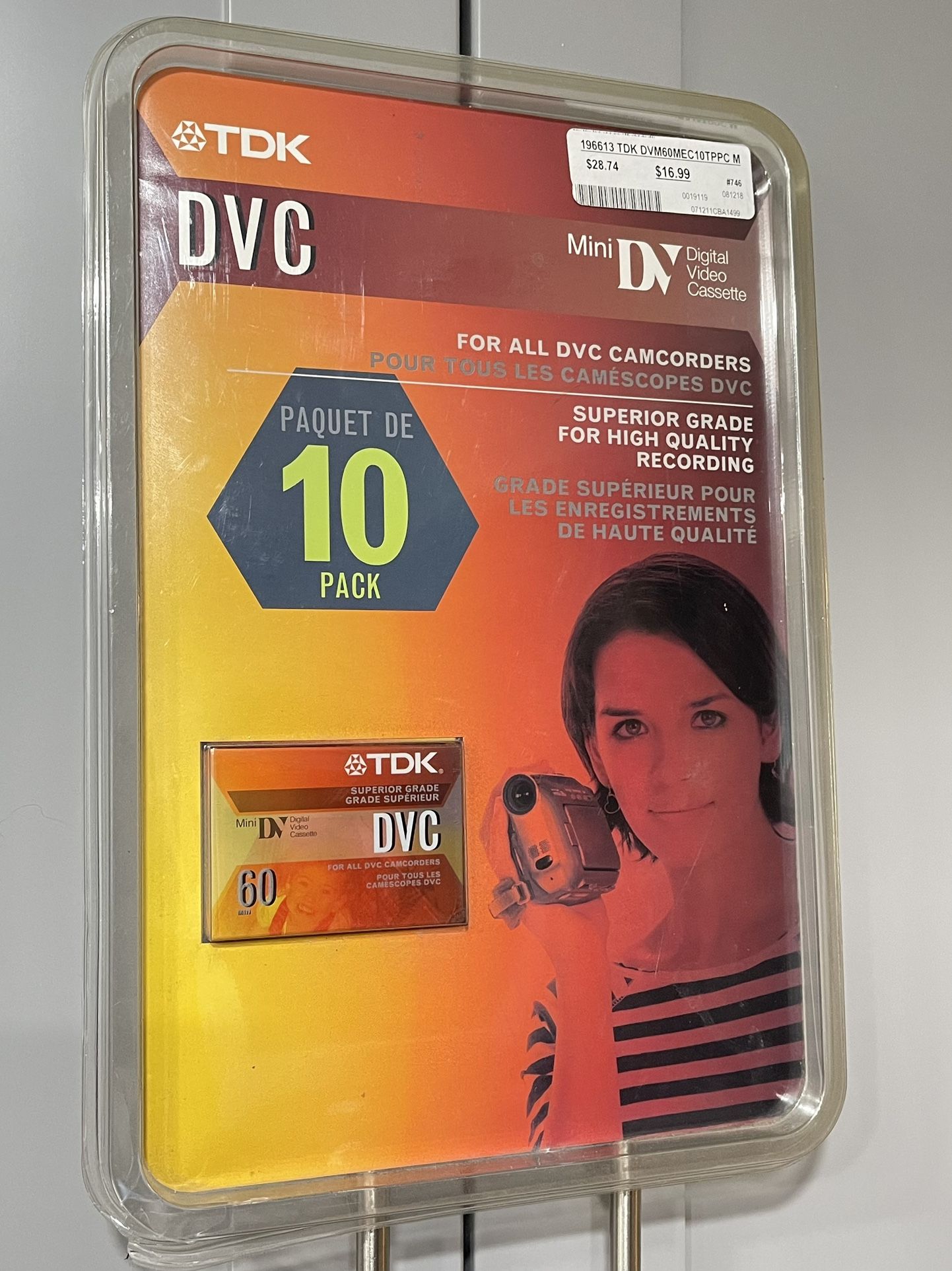 NEW 10 PC TDK DVM60ME Superior MiniDV 60min Digital Video Cassettes DVC DVC60