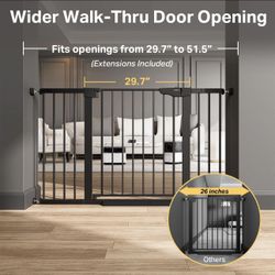 Cumbor 29.7”-51.5” Extra Wide Baby or Dog Gate