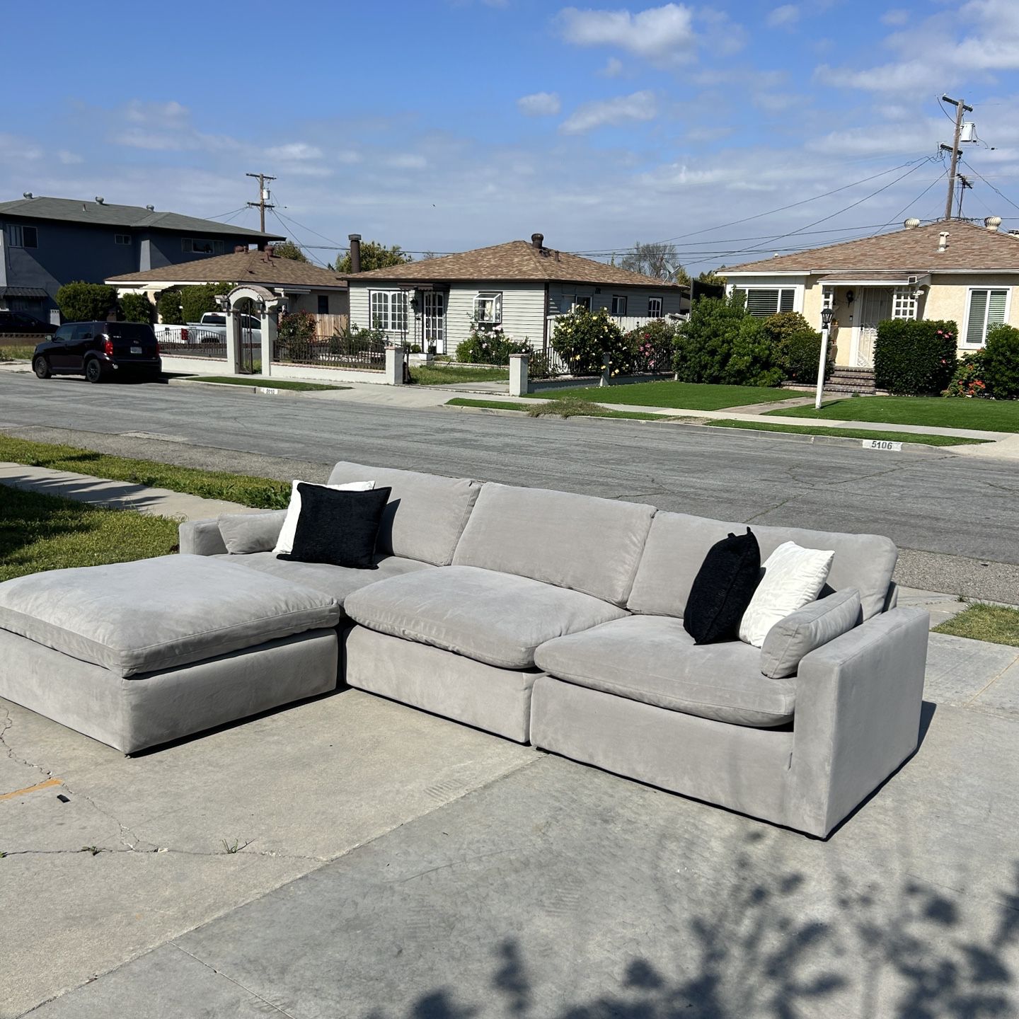 Modular Cloud Couch Sofá sectional Gray Mint condition