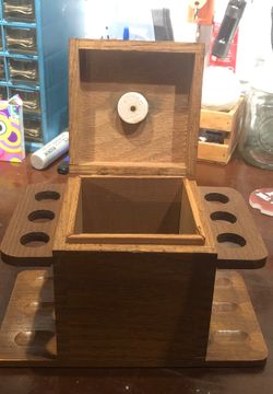 Aztec humidor and pipe holder