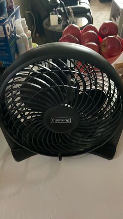 True Living Black Desktop Fan