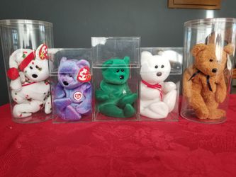 Beanie babys. . 5. They have never been opened after they were put inside.