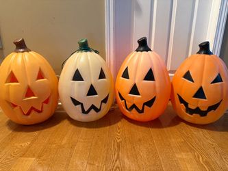 4x Pumpkin Blow Mold (Halloween Blow Molds)