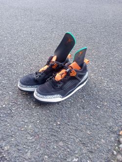 Air Jordan Spizike Black Orange Sneakers