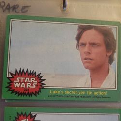1977 Topps Star Wars #224 - Luke's Secret Yen For Action! card