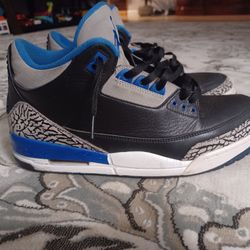 2014 Jordan 3 Black And Blue 