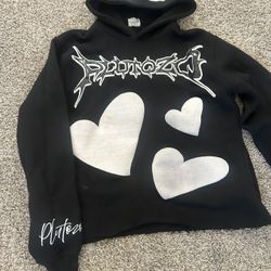 Black Plutozo Custom Brand Hoodie