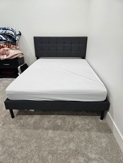 Full Size Bed frame with mattress