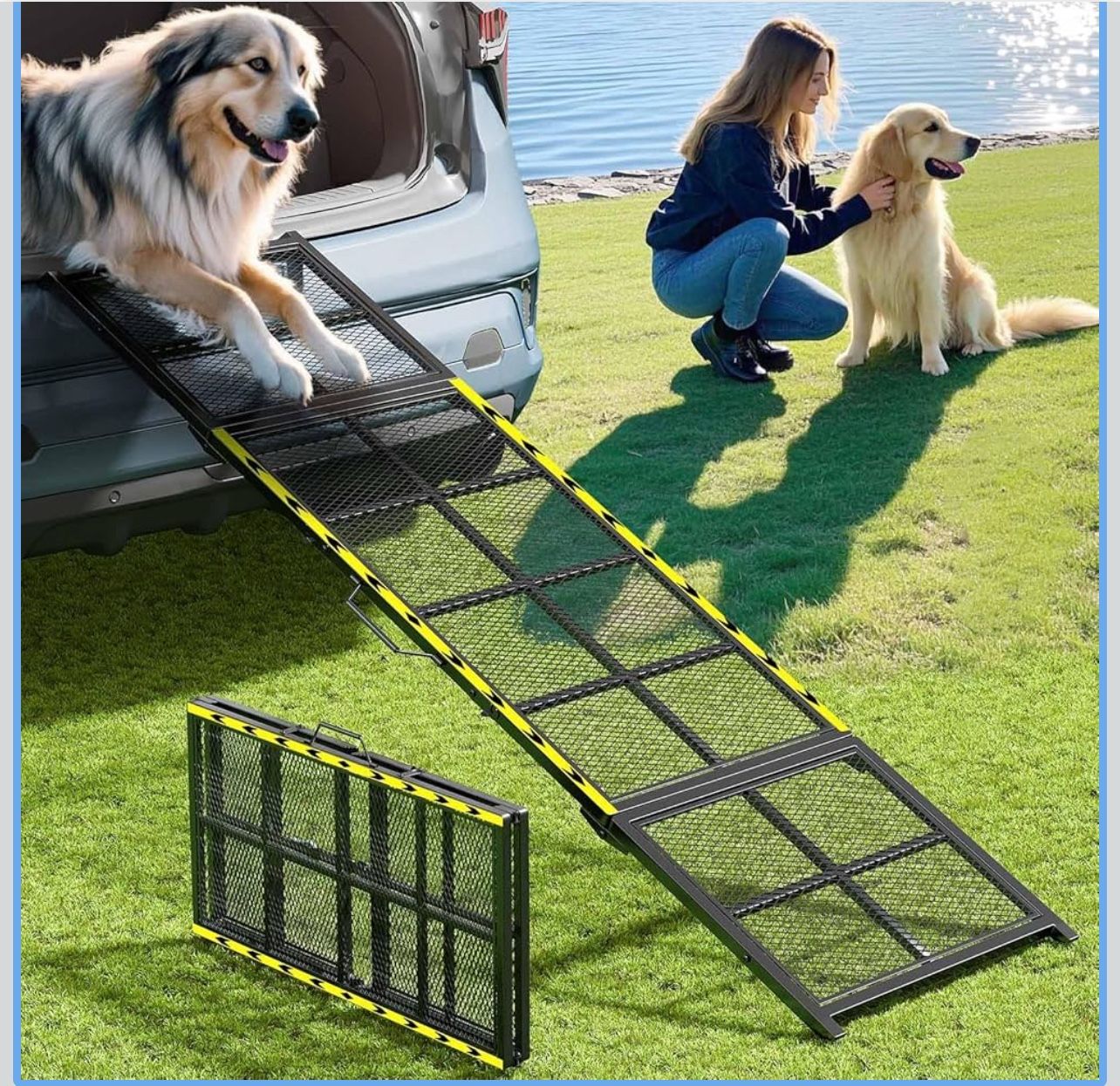 Dog Ramp for Car, 74x20 Inches  W(2)