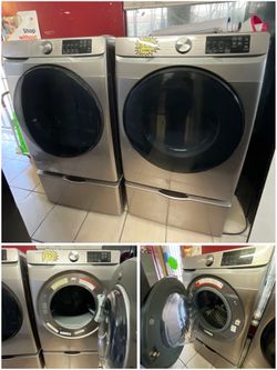 Top load washers and dryers