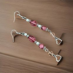 Heart Charm Earrings 