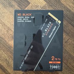 WD Black SN850X 2TB M.2 NVMe SSD
