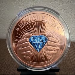 Diamond Hands Fine Copper Coin