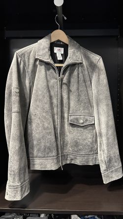 Distressed Leather jacket- Armani Exchange 