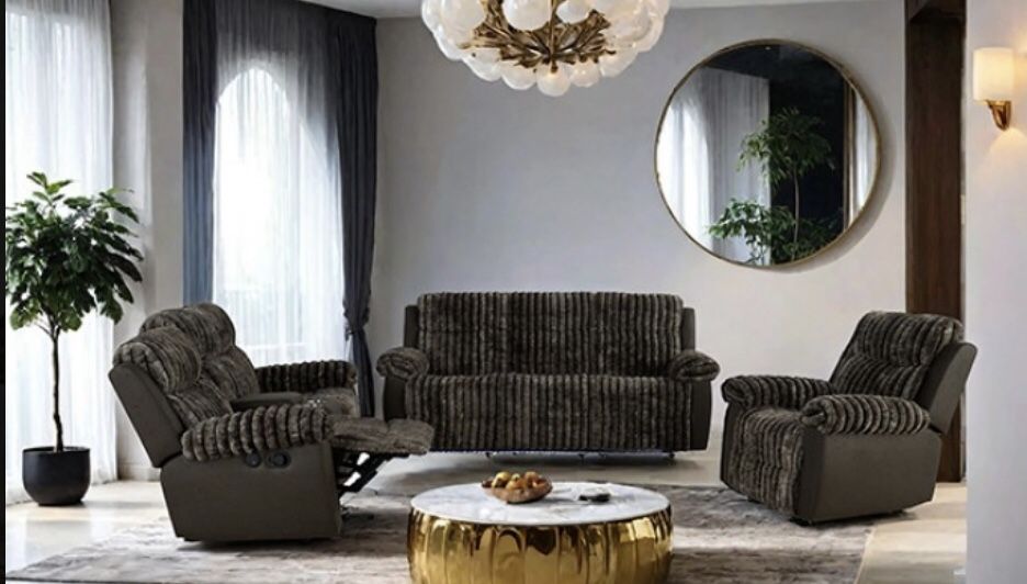 Manual Reclining Sofa And Loveseat