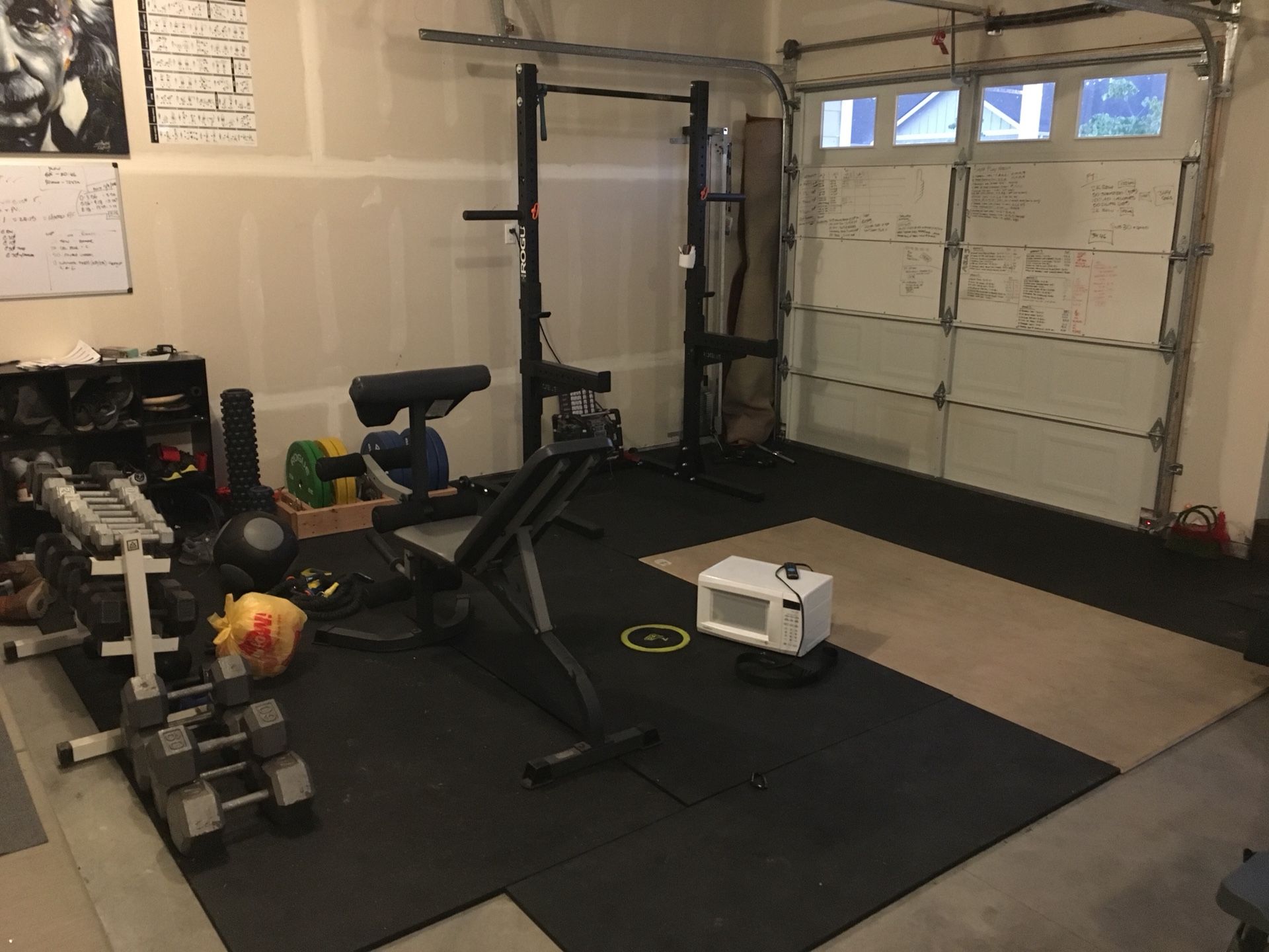 Rogue Crossfit garage gym equipment