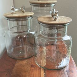 Pet Glass Jars Storage Set
