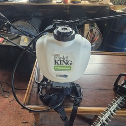 Hedge trimmer and backpack sprayer