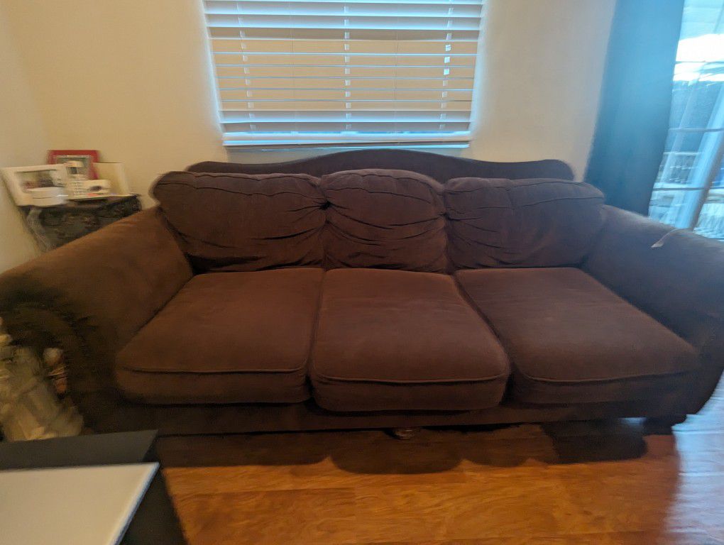 Used Brown Sofa Set