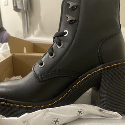 Jesy Black Dr. Martens Black Heel Boots (Brand New)