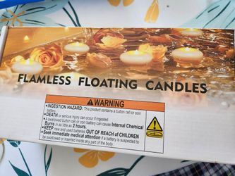 Flameless Floating Candles - Set of 12