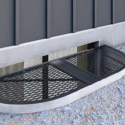 Feldhawk Window Well Cover Black Power Coated Steel