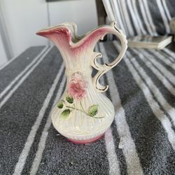 Antique Floral Pitcher 