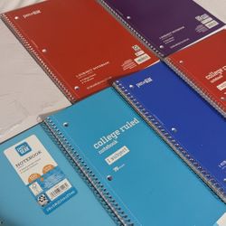 New/Unused Notebooks + A4 Sheets
