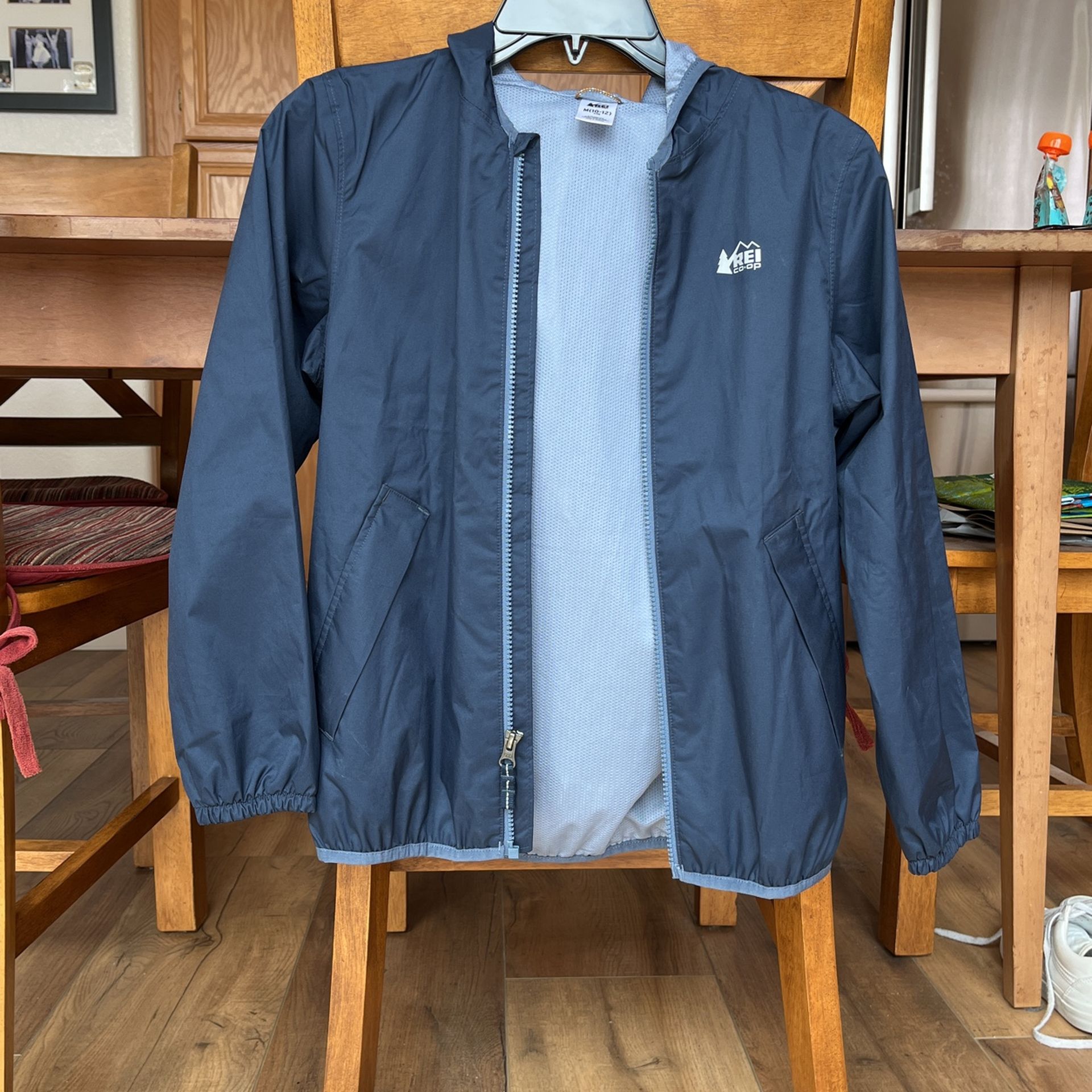 Youth Medium 10-12 REI Rain Jacket Wind Breaker
