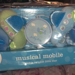 New. Musical Mobile. Airplane Theme