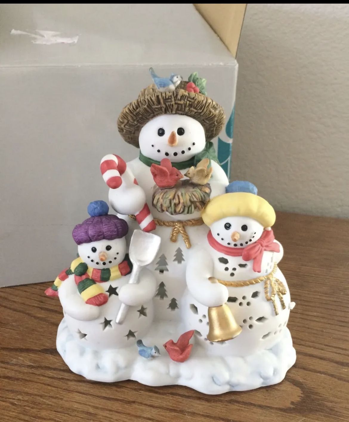 Partylite Snowbell Tealight Holder P7702 Original Box Retired