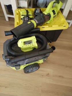 Ryobi Cordless Wet/Dry Vic and Cordless Leaf Blower