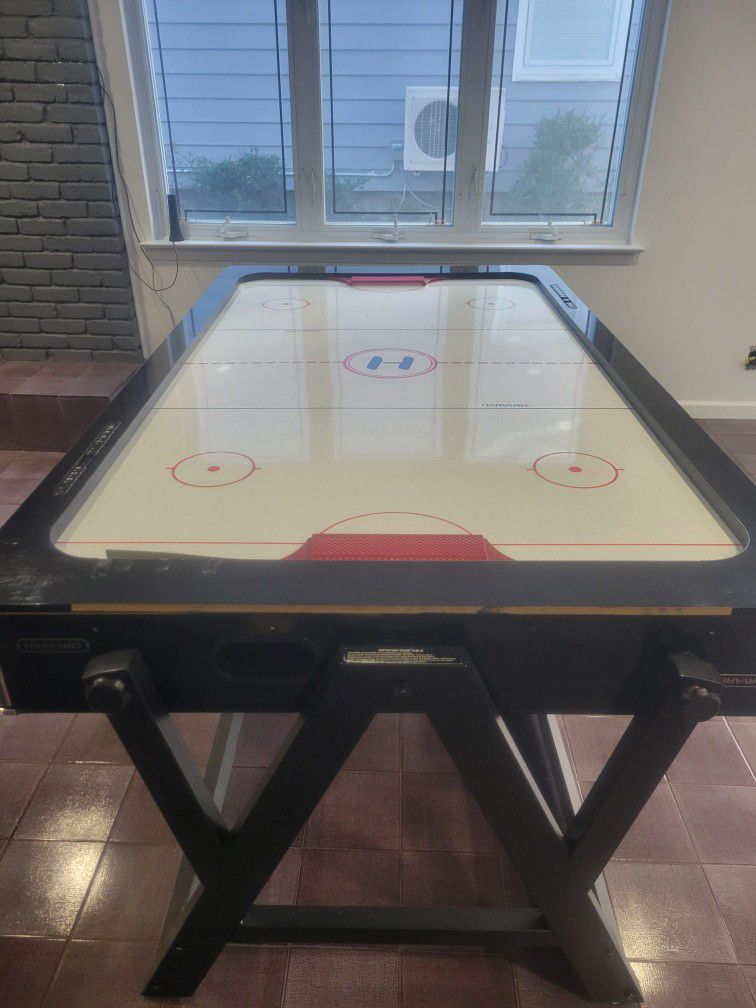 double-sided pool table and air hockey