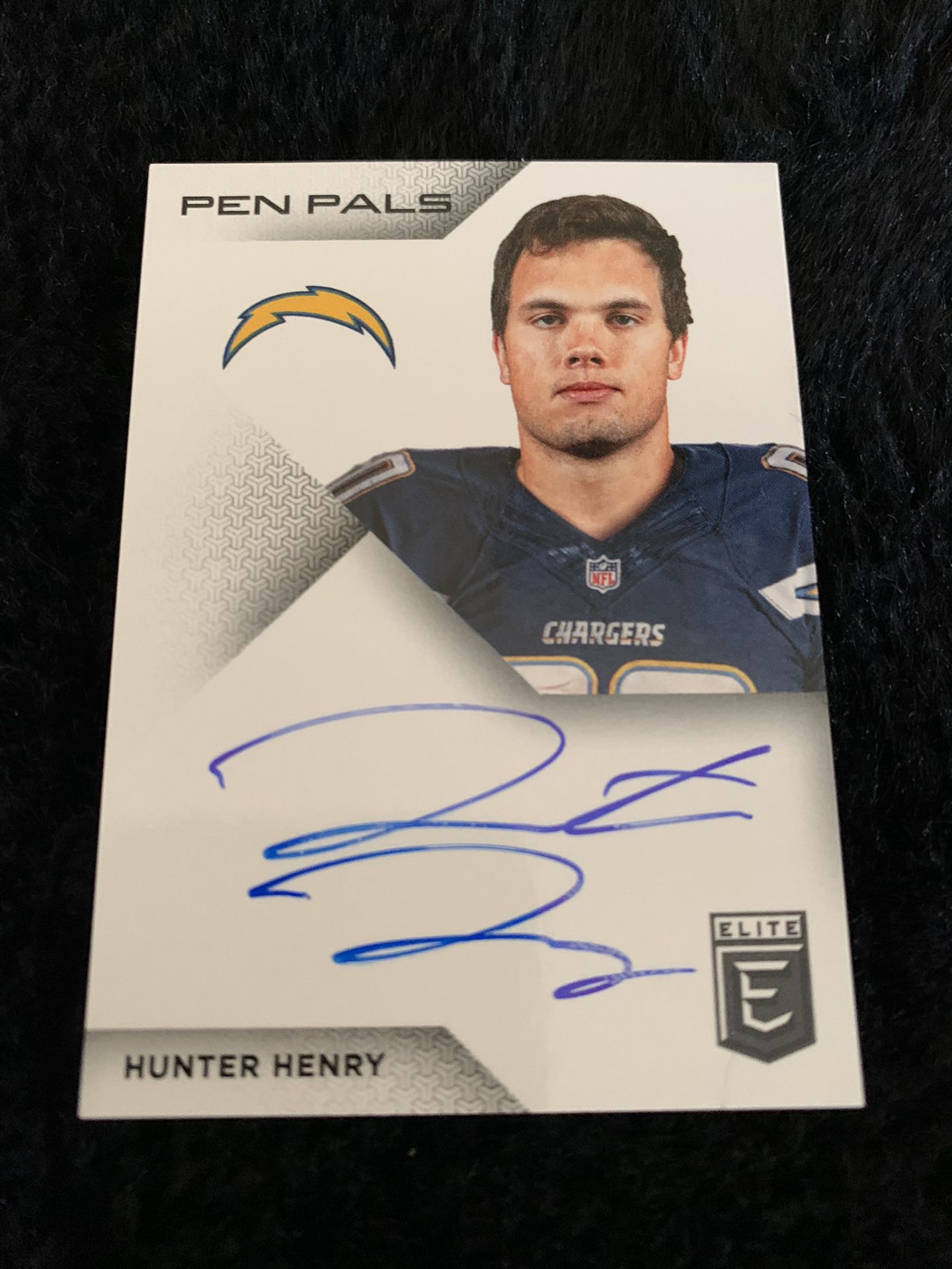 Hunter Henry Panini Elite Certified Rookie Autograph Football Card 