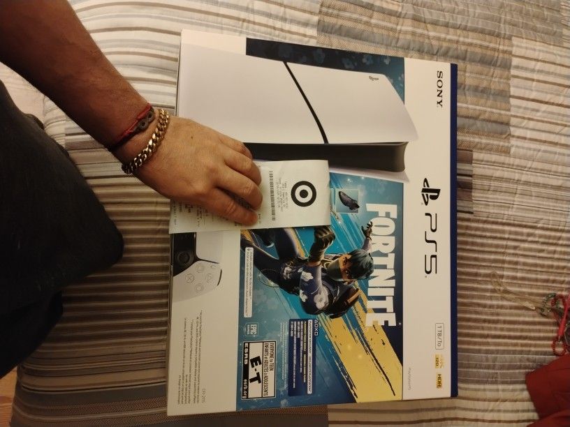 PlayStation 5 Slim Disc Fortnite Bundle Brand New In Box Comes With Receipt Unopened $400 Prices Firm