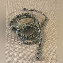 Victoria Emerson Faceted Stone Leather Cord Wrap Bracelet