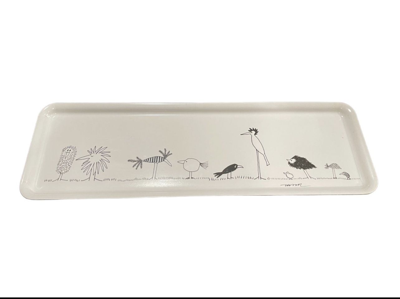 IKEA Onskedrom Funny Bird Plastic Tray Platter Plate 502.864.58 Audubon Society Vintage