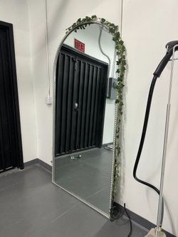 Extra Large Silver Vintage Standing Mirror