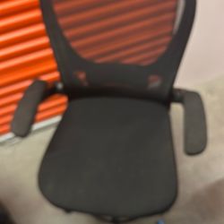 Adjustable High Back Desk Chair With Armrests - Stand Up/sitDown Desk