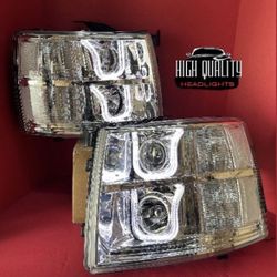 Chevy Silverado 2007. 2013 headlights.