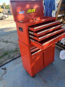 Craftsman Cart Tool Box 🧰 Used No Key 26"W 52"h   7 Drawer Plus The Door Storage 
